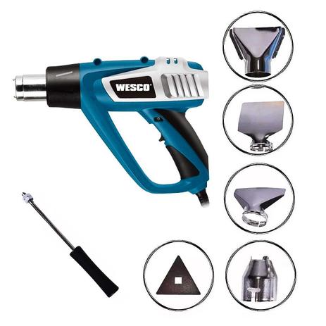 Soprador térmico 1800w com bocais wesco ws6427u 127v Menor preço em Soprador térmico 1800w com bocais wesco ws6427u 127v