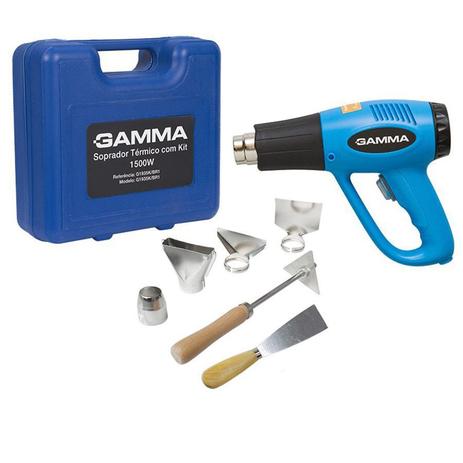Soprador Térmico C/ Kit De Bicos, Espátula E Maleta - 220V - Gamma Menor preço em Soprador Térmico C/ Kit De Bicos, Espátula E Maleta - 220V - Gamma