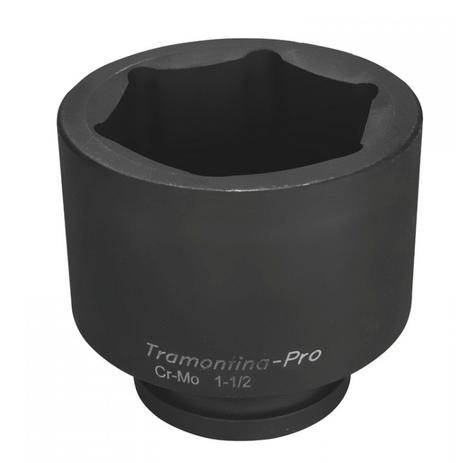Soquete de Impacto Sextavado 95mm Encaixe 1.1/2” Tramontina PRO Menor preço em Soquete de Impacto Sextavado 95mm Encaixe 1.1/2” Tramontina PRO