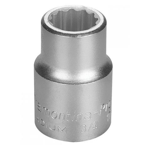 Soquete Estriado 17mm Encaixe 3/4” Tramontina PRO Menor preço em Soquete Estriado 17mm Encaixe 3/4” Tramontina PRO
