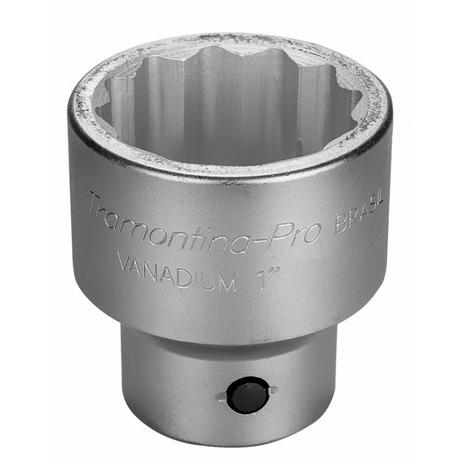 Menor preço em Soquete Estriado 2.1/4” Encaixe 1” Tramontina PRO