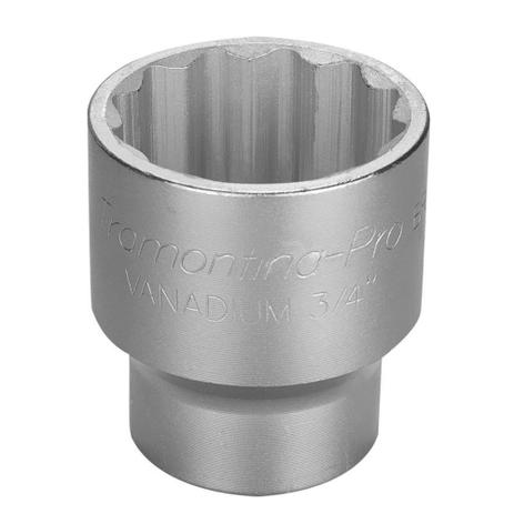 Menor preço em Soquete estriado em aço cromo vanádio 1.13/16” encaixe 3/4” - Tramontina pro