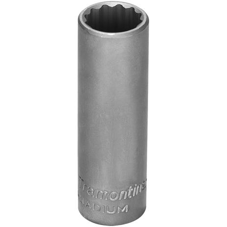 Menor preço em Soquete Estriado Longo Aço Cromo 21mm 44868121 Tramontina