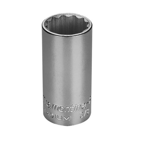 Menor preço em Soquete estriado longo em aço cromo vanádio 7/8” encaixe 3/8” - Tramontina pro