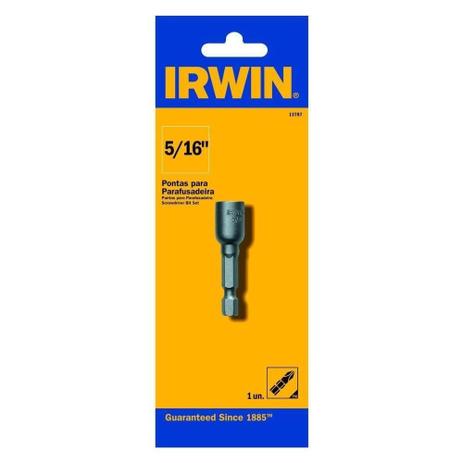 Soquete magnético sextavado 5/16” encaixe de 1/4” - Irwin Menor preço em Soquete magnético sextavado 5/16” encaixe de 1/4” - Irwin