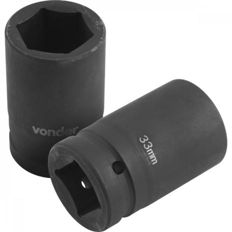 Soquete sextavado 33 mm para chave de roda desforcímetro/multiplicador de torque com encaixe 1” Vonder Menor preço em Soquete sextavado 33 mm para chave de roda desforcímetro/multiplicador de torque com encaixe 1” Vonder