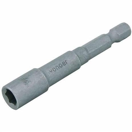 Soquete sextavado magnético encaixe 1/4” aço cromo vanádio - Vonder Menor preço em Soquete sextavado magnético encaixe 1/4” aço cromo vanádio - Vonder