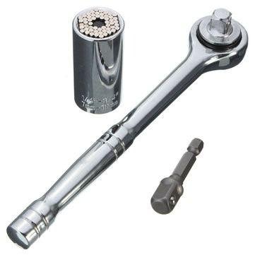 Soquete Universal Encaixe 3/8 c/ Adaptador e Catraca 9VJ EDA Menor preço em Soquete Universal Encaixe 3/8 c/ Adaptador e Catraca 9VJ EDA