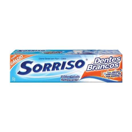Sorriso Branco C/ Flúor Creme Dental 50g Menor preço em Sorriso Branco C/ Flúor Creme Dental 50g