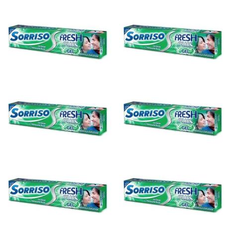 Sorriso Fresh Hortelã Creme Dental 90g (Kit C/06) Menor preço em Sorriso Fresh Hortelã Creme Dental 90g (Kit C/06)
