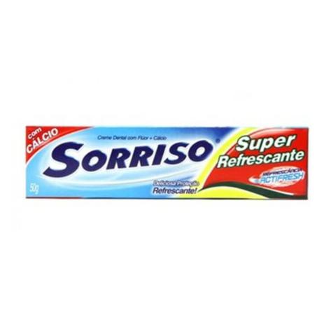 Sorriso Super Refrescância Creme Dental 50g Menor preço em Sorriso Super Refrescância Creme Dental 50g