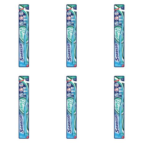 Sorriso Tripla 123 Escova Dental Macia (Kit C/06) Menor preço em Sorriso Tripla 123 Escova Dental Macia (Kit C/06)