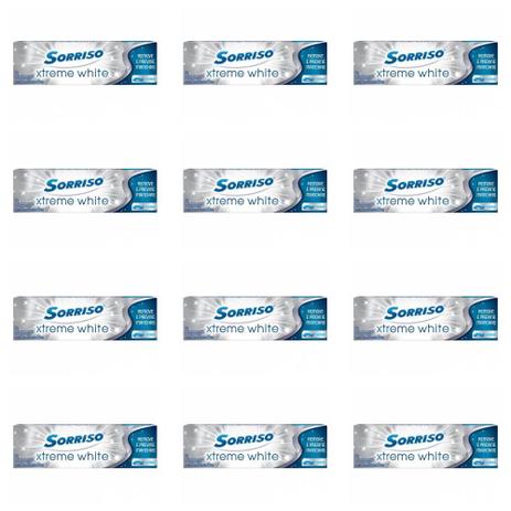 Sorriso Xtreme White Hortelã Creme Dental 70g (Kit C/12) Menor preço em Sorriso Xtreme White Hortelã Creme Dental 70g (Kit C/12)