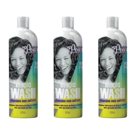 Soul Power S/ Sulfato Magic Wash Shampoo 315ml (Kit C/03) Menor preço em Soul Power S/ Sulfato Magic Wash Shampoo 315ml (Kit C/03)