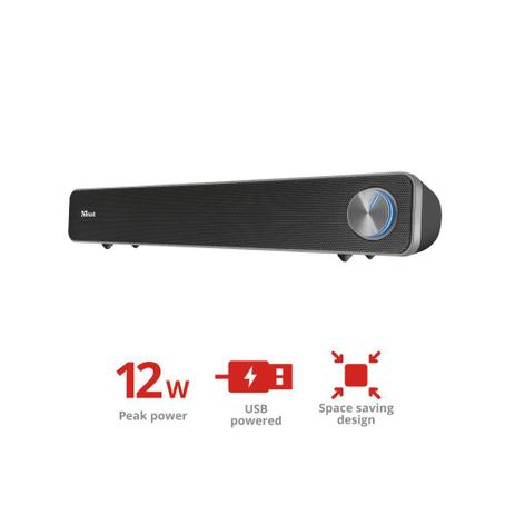 Soundbar trust arys usb - t22946 Menor preço em Soundbar trust arys usb - t22946