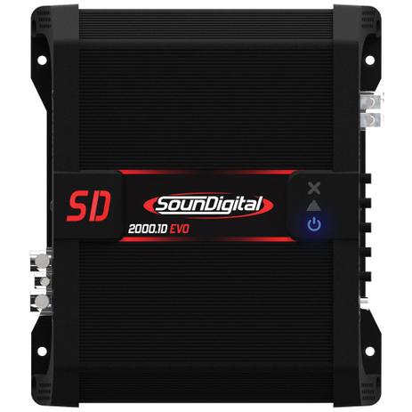 Soundigital Sd2000.1d / Sd 2000.1d Evo2 Black 2000w - 2 Ohms Menor preço em Soundigital Sd2000.1d / Sd 2000.1d Evo2 Black 2000w - 2 Ohms