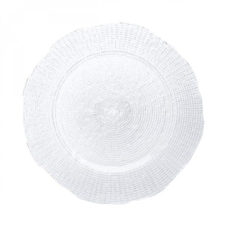 Sousplat de Vidro Redondo 33cm Infinity Lyor Transparente Menor preço em Sousplat de Vidro Redondo 33cm Infinity Lyor Transparente