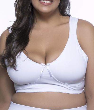 Soutien plus size sem bojo alça almofadada liso do 54 ao 60 - BRUVI - Sutiã  - Magazine Luiza