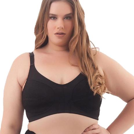 Soutien Plus Size Tamanhos Grandes Até 60 Sem Bojo Com Renda - Nayane -  Sutiã - Magazine Luiza