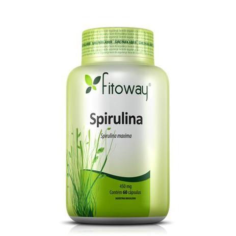 Spirulina 450Mg - 60 Cápsulas - Fitoway Menor preço em Spirulina 450Mg - 60 Cápsulas - Fitoway