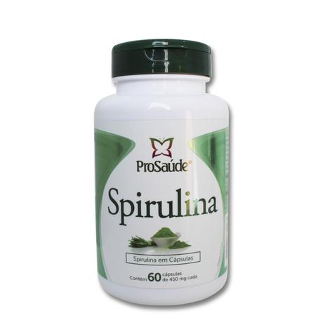 Spirulina 60caps de 450mg ProSaúde Menor preço em Spirulina 60caps de 450mg ProSaúde
