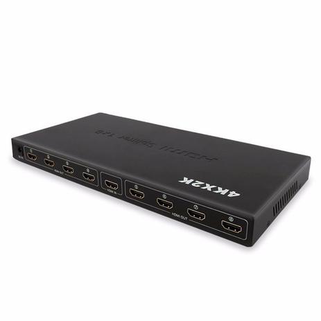 Splitter Distribuidor Divisor Hdmi 1x8 Ver.1.4 3d 8 Saidas - Wd Menor preço em Splitter Distribuidor Divisor Hdmi 1x8 Ver.1.4 3d 8 Saidas - Wd