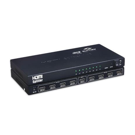 Splitter Hdmi Distribuidor Divisor 1x8 Ver.1.4 3d 8 Saidas - Hdmi splitter Menor preço em Splitter Hdmi Distribuidor Divisor 1x8 Ver.1.4 3d 8 Saidas - Hdmi splitter