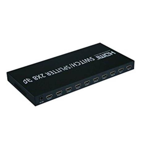 Splitter Switch HDMI 2X8 Full HD 1080P 3D - Lotus Menor preço em Splitter Switch HDMI 2X8 Full HD 1080P 3D - Lotus