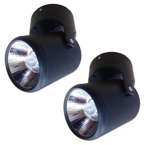 Spot 12w Sobrepor 2pç Cob Led Articulável Vitrine Nogaled Menor preço em Spot 12w Sobrepor 2pç Cob Led Articulável Vitrine Nogaled