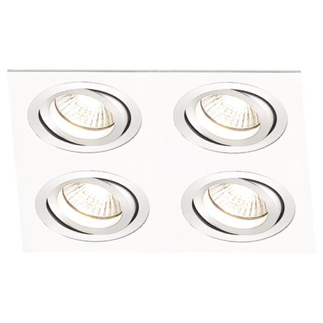 Spot AR111 Embutir Quadrado Ecco Branco NS5114B - Bella iluminação Menor preço em Spot AR111 Embutir Quadrado Ecco Branco NS5114B - Bella iluminação