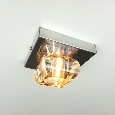 Spot Cristal Ambar Sobrepor Inox G9 Lavabo Alz20s - Acende a luz Menor preço em Spot Cristal Ambar Sobrepor Inox G9 Lavabo Alz20s - Acende a luz