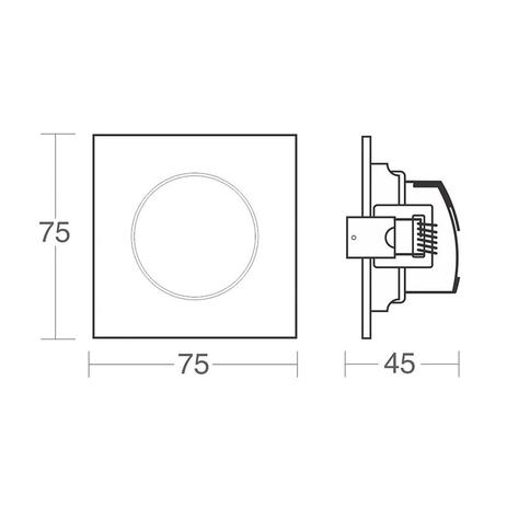 Menor preço em Spot de Led Taschibra Alltop MR11 Quadrado 3W Bivolt