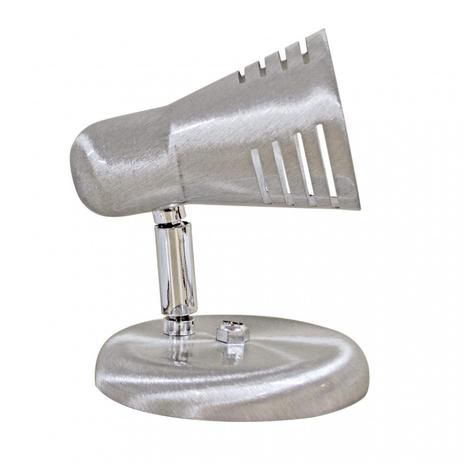 Spot de Sobrepor em Alumínio para 1 Lâmpada E27 Retrô Dital Iluminação Cromado Escovado Menor preço em Spot de Sobrepor em Alumínio para 1 Lâmpada E27 Retrô Dital Iluminação Cromado Escovado