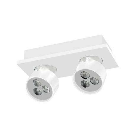 Spot Duplo de Led Otic 6x1W Bella Iluminação Branco Menor preço em Spot Duplo de Led Otic 6x1W Bella Iluminação Branco