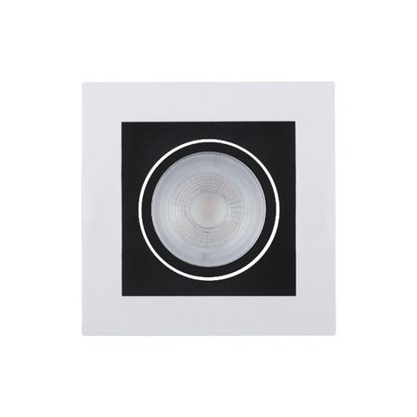 Spot Embutido Poli 5W Led A5,3 x L10,2 x C10,2 preto e branco - Bella iluminação Menor preço em Spot Embutido Poli 5W Led A5,3 x L10,2 x C10,2 preto e branco - Bella iluminação