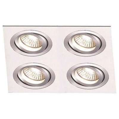 Spot embutido quad ecco 4xminidicroica - al - Bella iluminação Menor preço em Spot embutido quad ecco 4xminidicroica - al - Bella iluminação