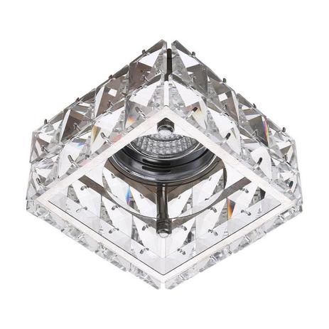 Spot Embutido Quadrado Cristais Halopin 7,3cmx10cm Bella Iluminação Cromado Menor preço em Spot Embutido Quadrado Cristais Halopin 7,3cmx10cm Bella Iluminação Cromado