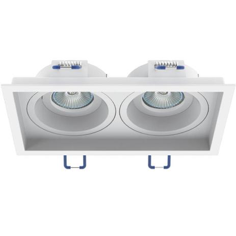 Spot Embutir 2XMini Dicróica Recuado GZ10 Branco IL47012 BMTX Interlight Menor preço em Spot Embutir 2XMini Dicróica Recuado GZ10 Branco IL47012 BMTX Interlight