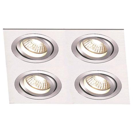 Spot Embutir de Alumínio Ecco 12cmx34cmx34cm Bella Iluminação Alumínio Menor preço em Spot Embutir de Alumínio Ecco 12cmx34cmx34cm Bella Iluminação Alumínio