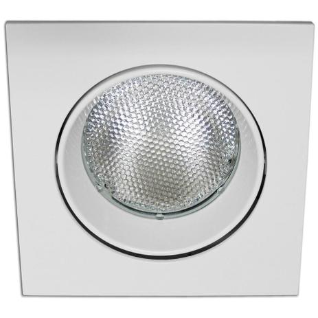 Spot Embutir Interlight Par30 Face Plana Quadrado Branco Menor preço em Spot Embutir Interlight Par30 Face Plana Quadrado Branco