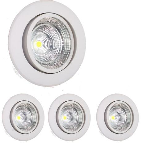 Spot Led cob 18w Embutir 4 Pç Articulável redondo Nogaled Menor preço em Spot Led cob 18w Embutir 4 Pç Articulável redondo Nogaled