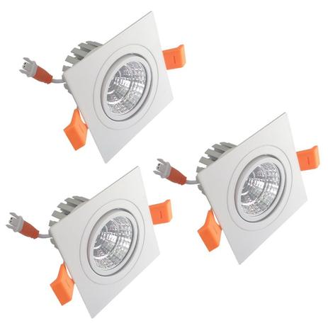 Spot Led COB 5w Embutir 3Pç Quadrado Articulável Nogaled aaa Menor preço em Spot Led COB 5w Embutir 3Pç Quadrado Articulável Nogaled aaa