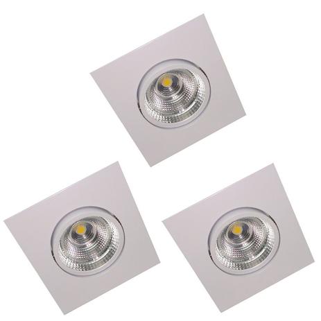 Spot Led COB 7w Embutir 3 Pç Quadrado Articulável Nogaled Menor preço em Spot Led COB 7w Embutir 3 Pç Quadrado Articulável Nogaled