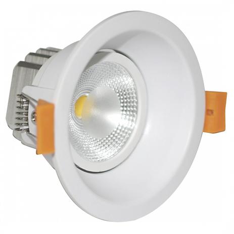 Spot LED Embutir Recuado Redondo 8W Blumenau 3000K Luz Amarela Menor preço em Spot LED Embutir Recuado Redondo 8W Blumenau 3000K Luz Amarela