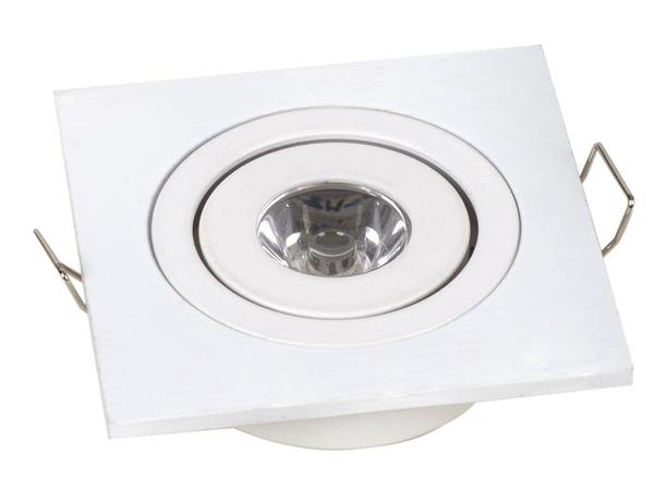 Spot LED Mini Integrado 1w quadrado bivolt de embutir - Ssl Menor preço em Spot LED Mini Integrado 1w quadrado bivolt de embutir - Ssl