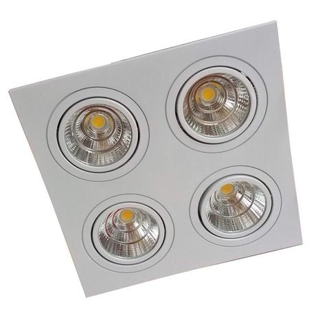 Spot Led Quadruplo COB 20w (4x5w) Embutir Articulável Bivolt - Nogaled Menor preço em Spot Led Quadruplo COB 20w (4x5w) Embutir Articulável Bivolt - Nogaled