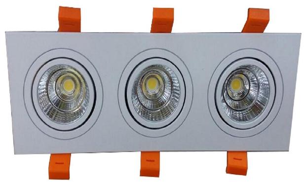 Spot Led Triplo COB 15w embutir articulável Nogaled Luxo Menor preço em Spot Led Triplo COB 15w embutir articulável Nogaled Luxo