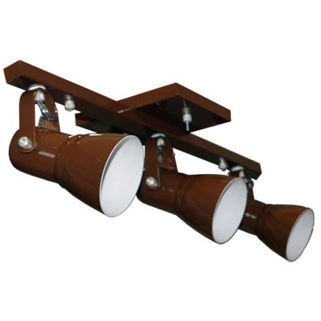 Spot No Trilho Para 03 Lâmpadas - 40 cm de largura - Marrom - Lustres amandini é boa?