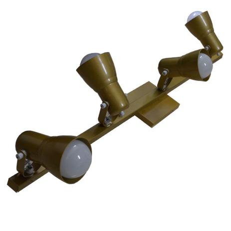 Spot No Trilho Para 04 Lâmpadas - 65 cm de Largura - Dourado - Lustres Amandini Menor preço em Spot No Trilho Para 04 Lâmpadas - 65 cm de Largura - Dourado - Lustres Amandini