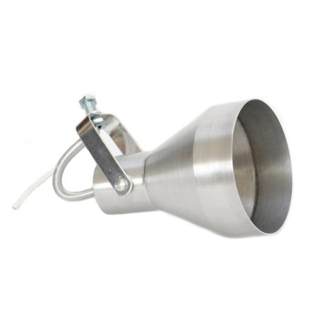 Spot para Trilho 1 lampada Par30 em aluminio cor Escovado modelo Funil - Elumens iluminação Menor preço em Spot para Trilho 1 lampada Par30 em aluminio cor Escovado modelo Funil - Elumens iluminação